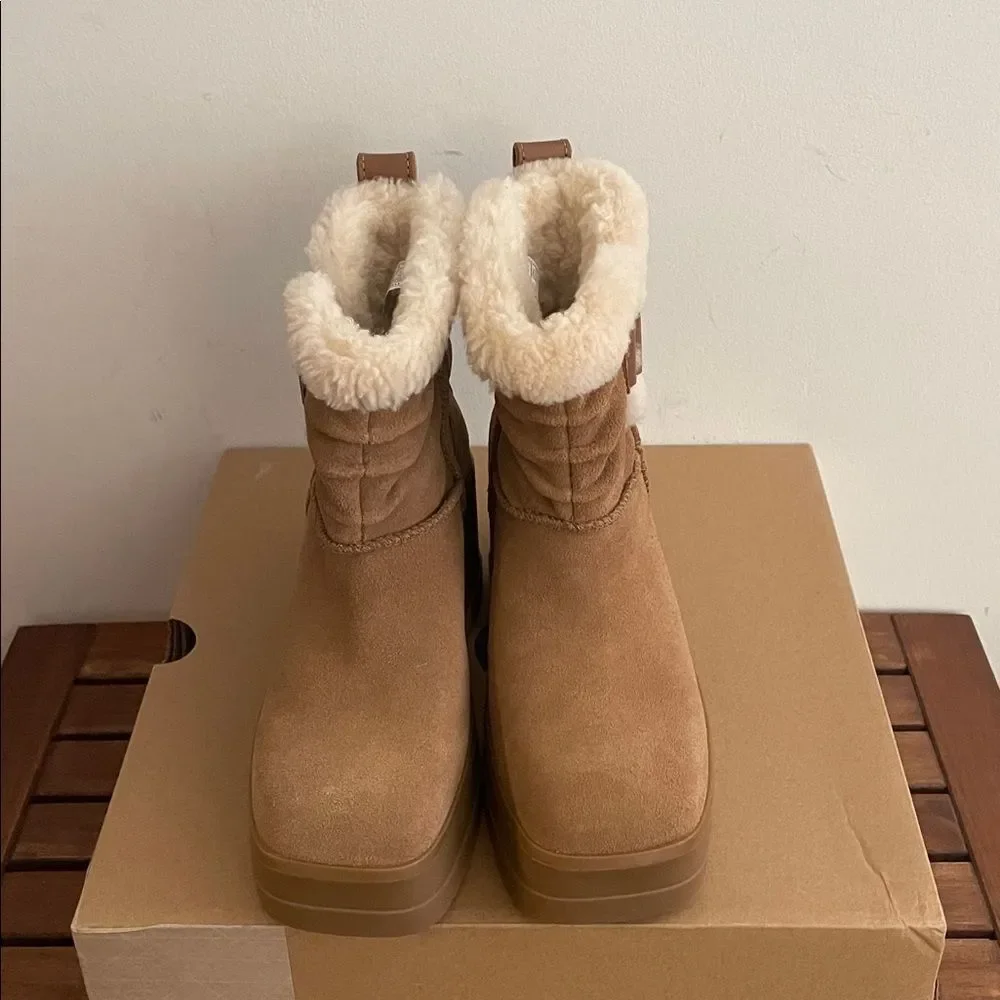 UGG Moxy Pull On Boots Chestnut USA Women Size 6.5/UK 4.5/EU 37.5